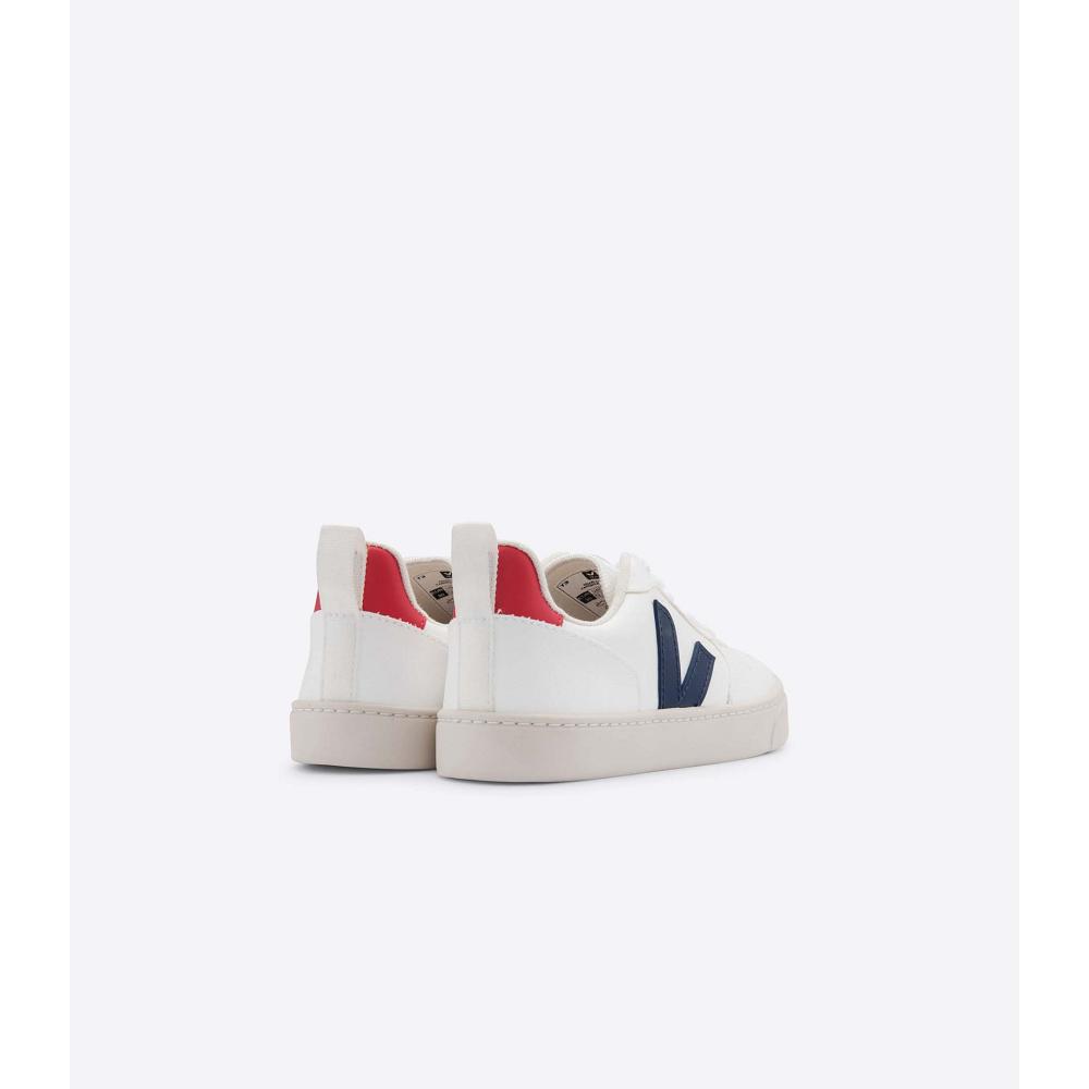 Veja V-10 LACES CWL Schoenen Kinderen White/Navy | NL 791WNB